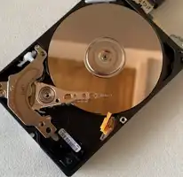 2025-06-28-HDD Running without its cover on - video+audio